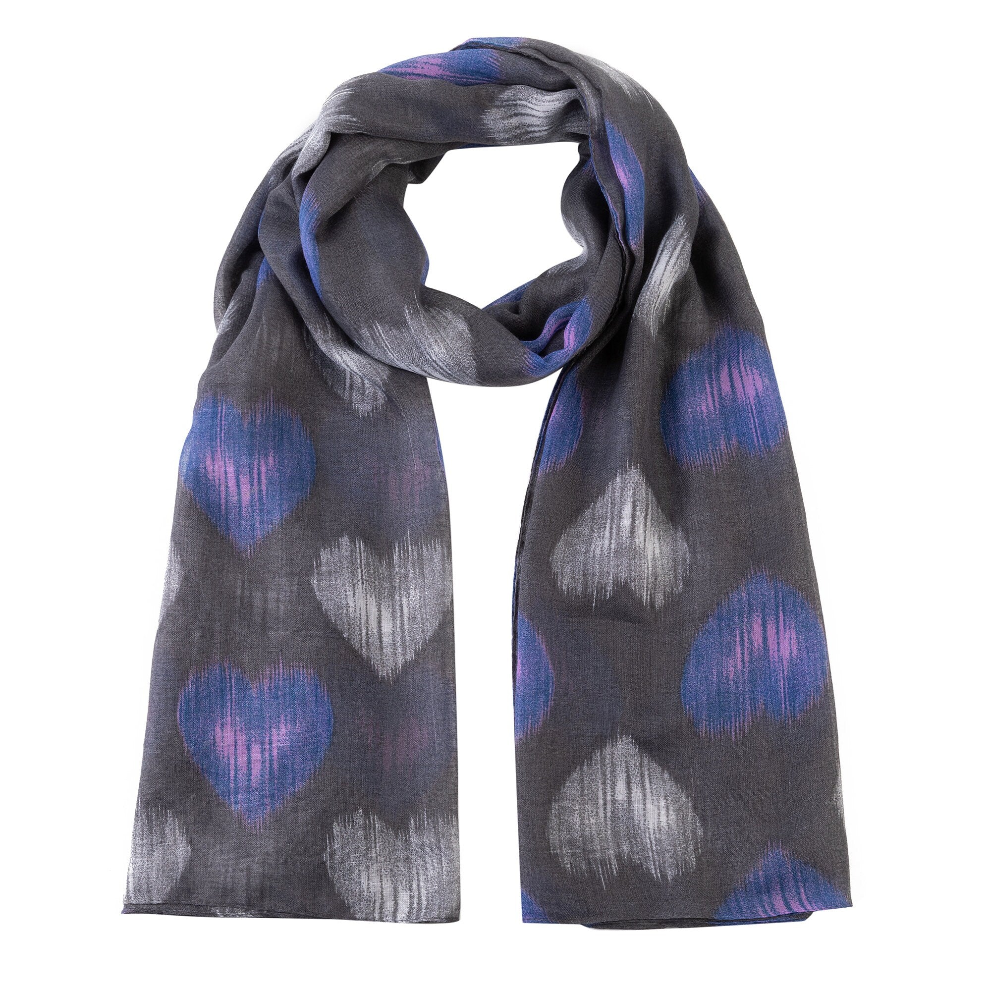 Heart Print Women Scarf Shawl Wrap Hijab Ladies Long