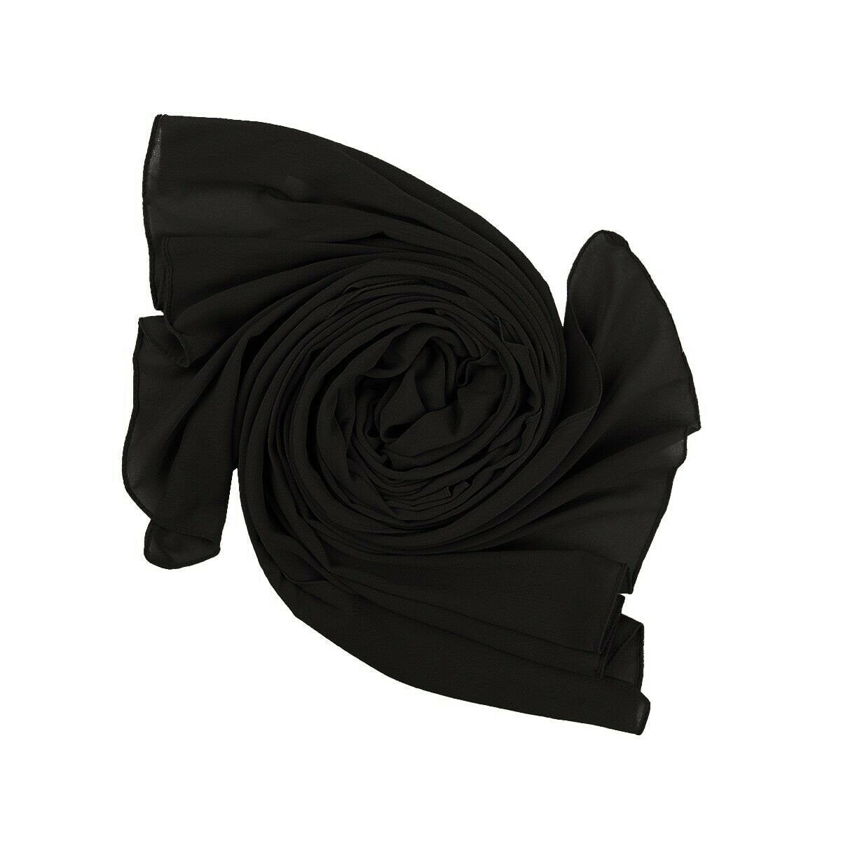Chiffon Scarf Hijab Wraps Shawl Maxi Plain Premium Quality Size 85cm x 180cm