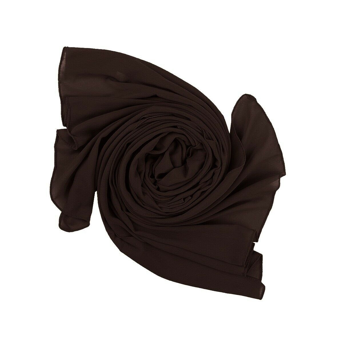 Chiffon Scarf Hijab Wraps Shawl Maxi Plain Premium Quality Size 85cm x 180cm