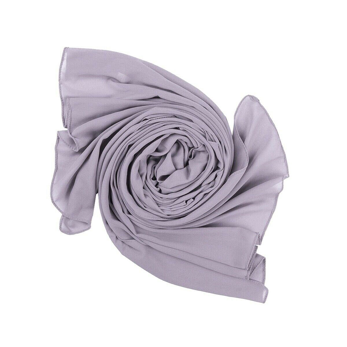 Chiffon Scarf Hijab Wraps Shawl Maxi Plain Premium Quality Size 85cm x 180cm