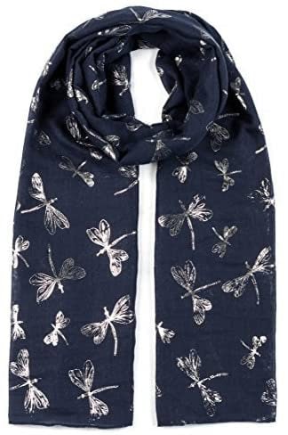 Glitter Dragonfly Large Scarf For Ladies Womens Shawl Scarf Wrap Soft Scarves