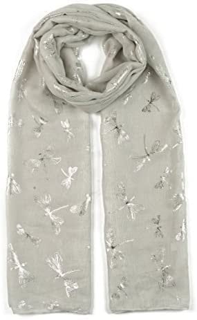 Glitter Dragonfly Large Scarf For Ladies Womens Shawl Scarf Wrap Soft Scarves