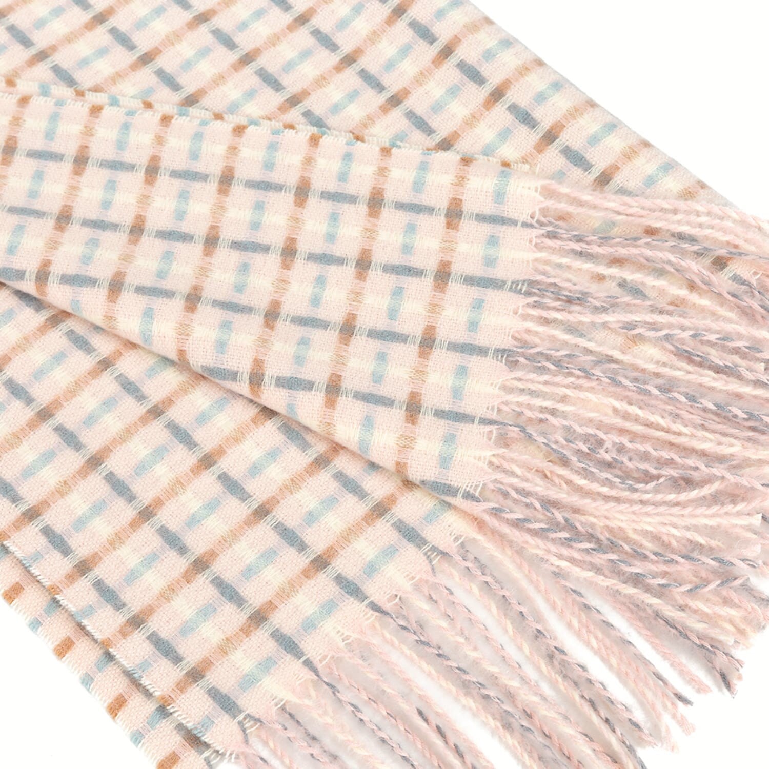 New PINK Stitch Effect Design Winter Scarf Wrap Blanket Shawl Warm Soft Cosy UNISEX