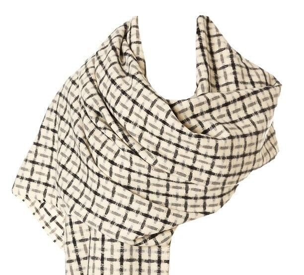 New CREAM Stitch Effect Design Winter Scarf Wrap Blanket Shawl Warm Soft Cosy UNISEX