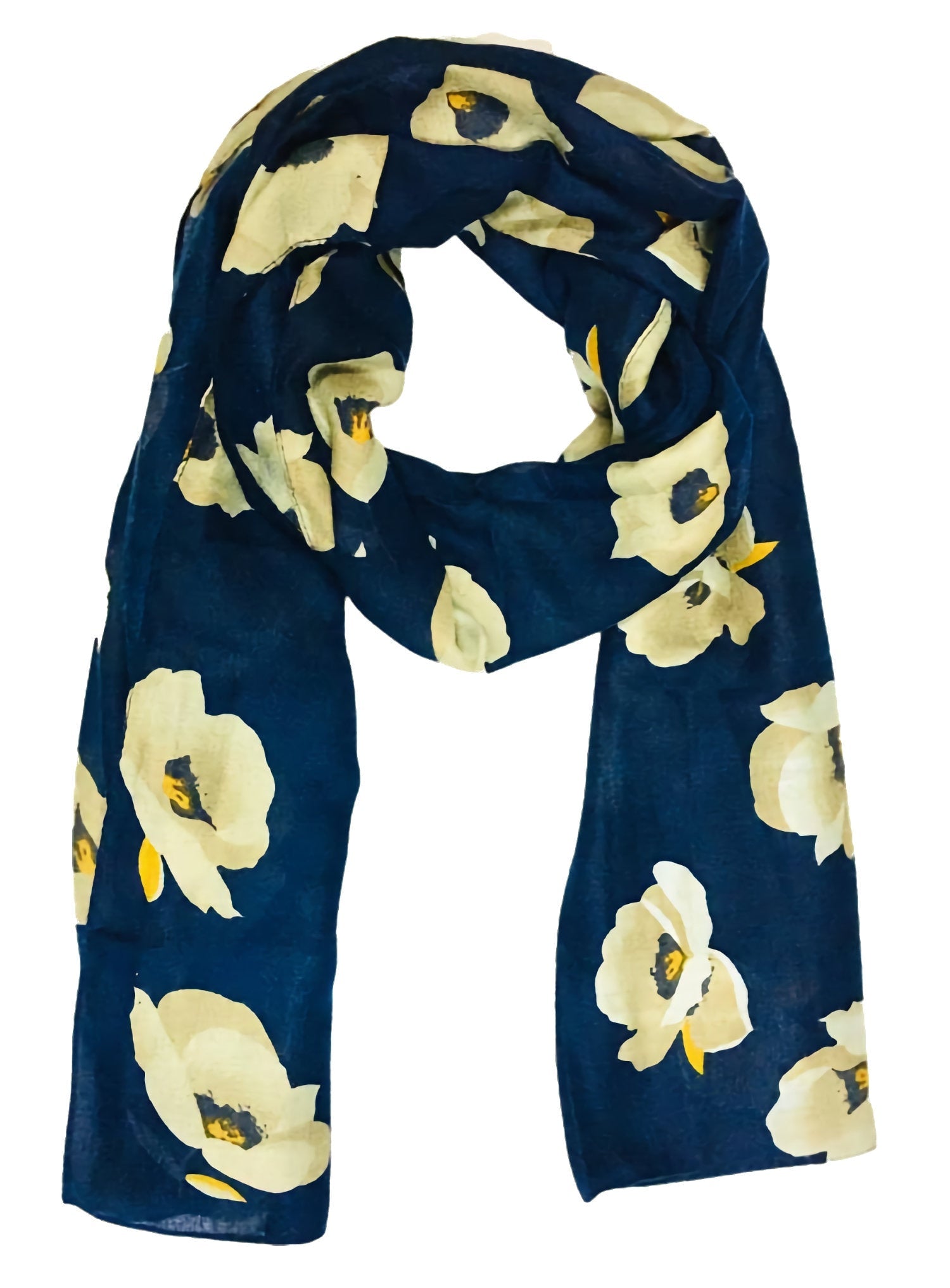 Floral Design Ladies Scarf Wrap Shawl