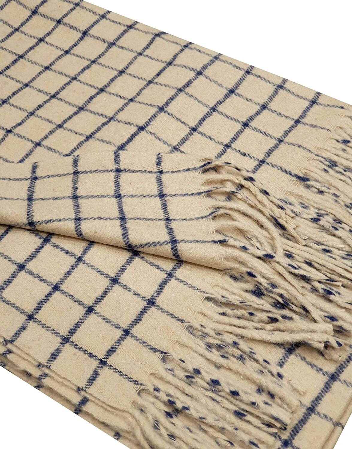WINTER WARMER Thick Large Window Pane/Check/Graph Fashion Scarf Blanket Wrap Unisex