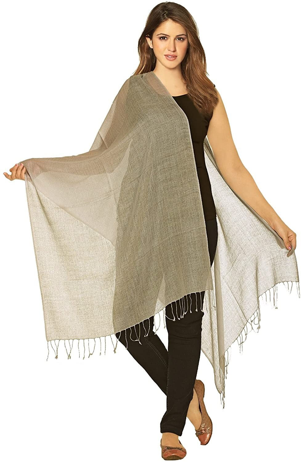 Luxurious Wool Silk Pashmina Shawl Wrap Scarf Elegant and Exclusive Remarkably Soft, Warm & Very Lightweight Fashionable  Stylish