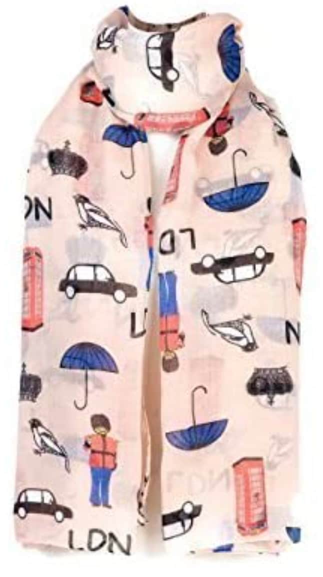 London Souvenir Scarf Icon Pictures Souvenir Shawl Wrap UK