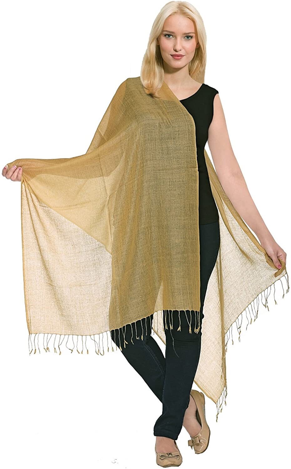 Luxurious Wool Silk Pashmina Shawl Wrap Scarf Elegant and Exclusive Remarkably Soft, Warm & Very Lightweight Fashionable  Stylish