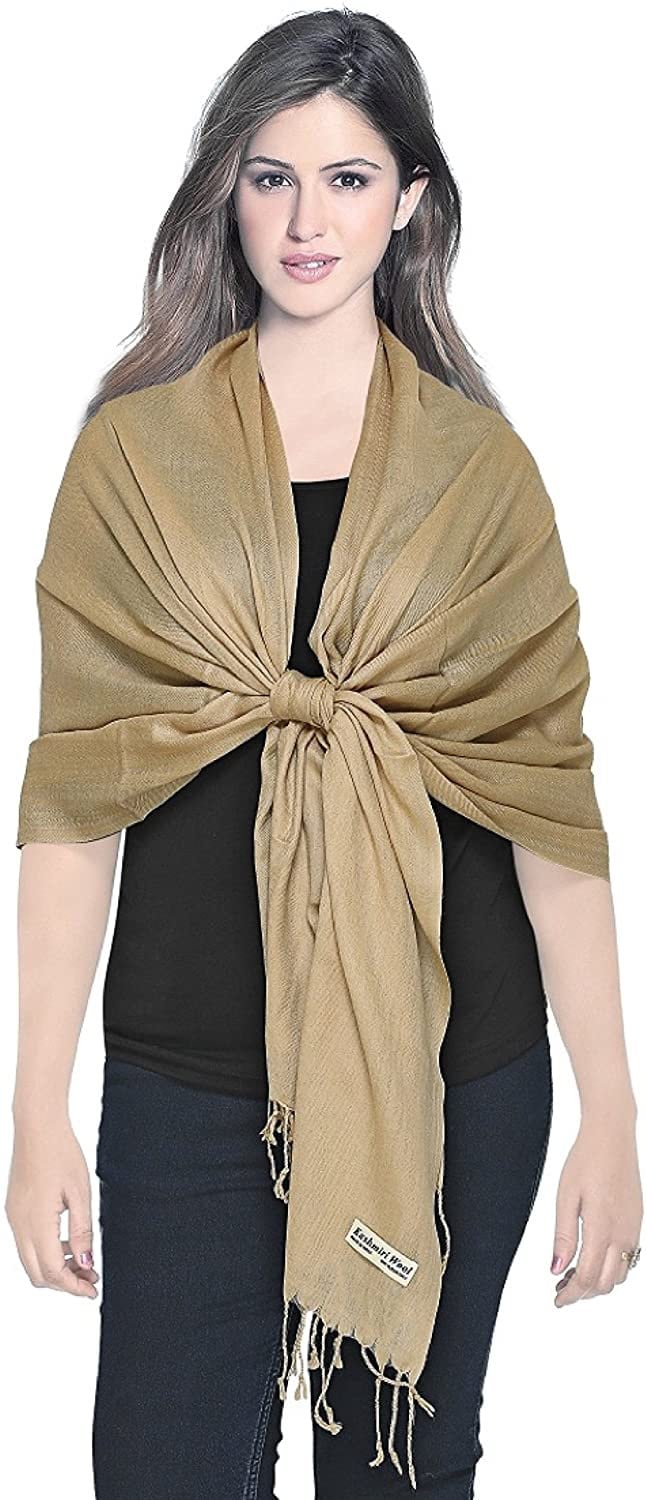 Luxurious Wool Silk Pashmina Shawl Wrap Scarf Elegant and Exclusive Remarkably Soft, Warm & Very Lightweight Fashionable  Stylish