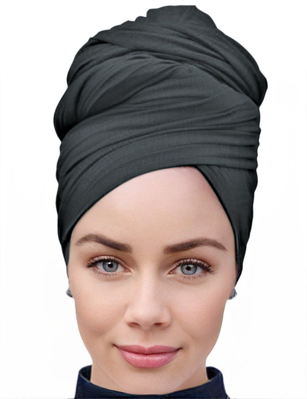Head Wrap for Women Long Stretch Jersey Head Scarf Summer Breathable Lightweight,  One Scarf And Many Use Hijab, Wrap, Shawl, Turban, Scarf