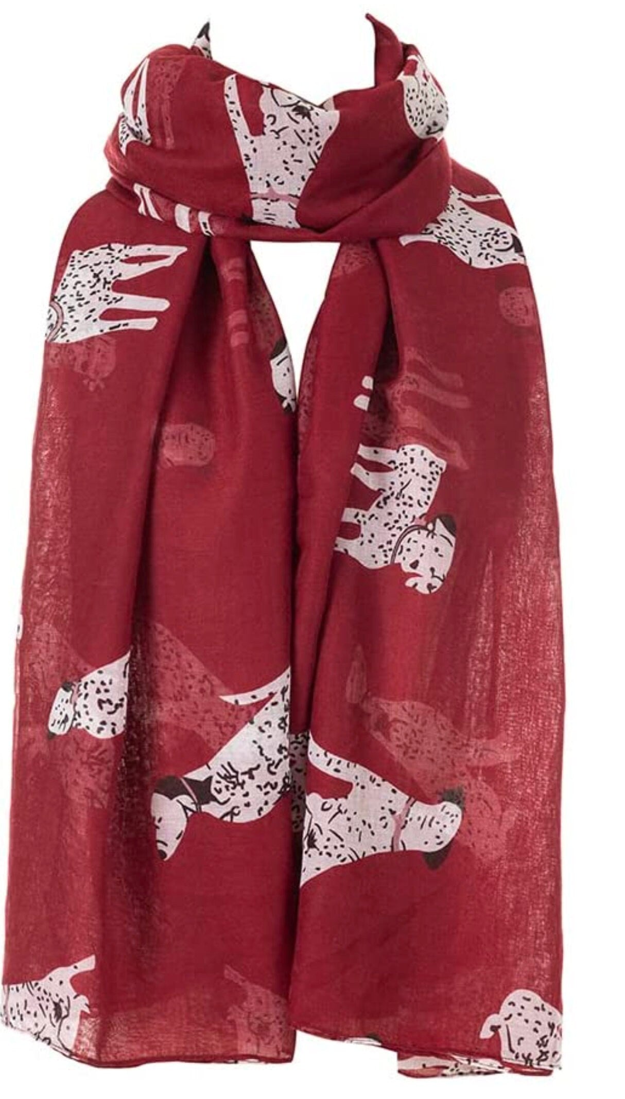 Dalmatian Dog Scarf Wrap Shawl Soft Fashion London