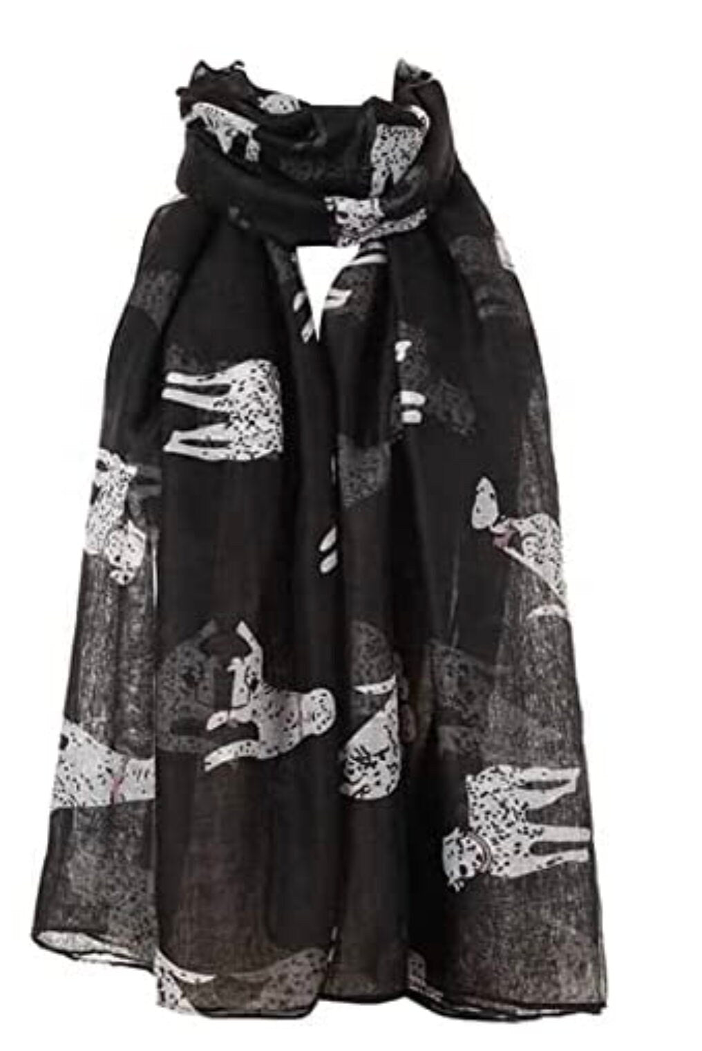Dalmatian Dog Scarf Wrap Shawl Soft Fashion London