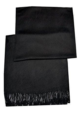 New High Quality Black Cashmere And Silk Feel Pashmina Shawl/Scarf/Wrap