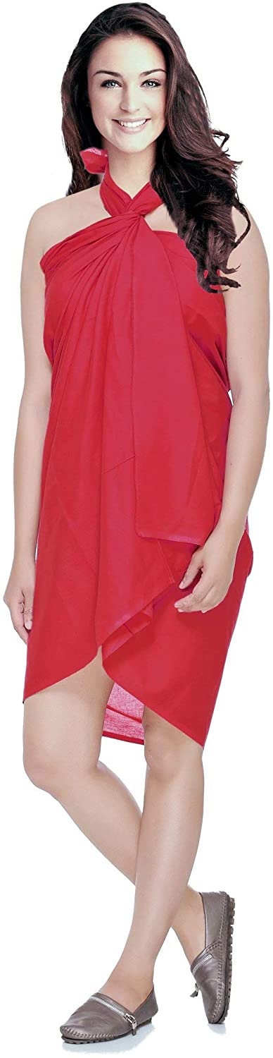 World of Shawls 100% Cotton Plain Sarong