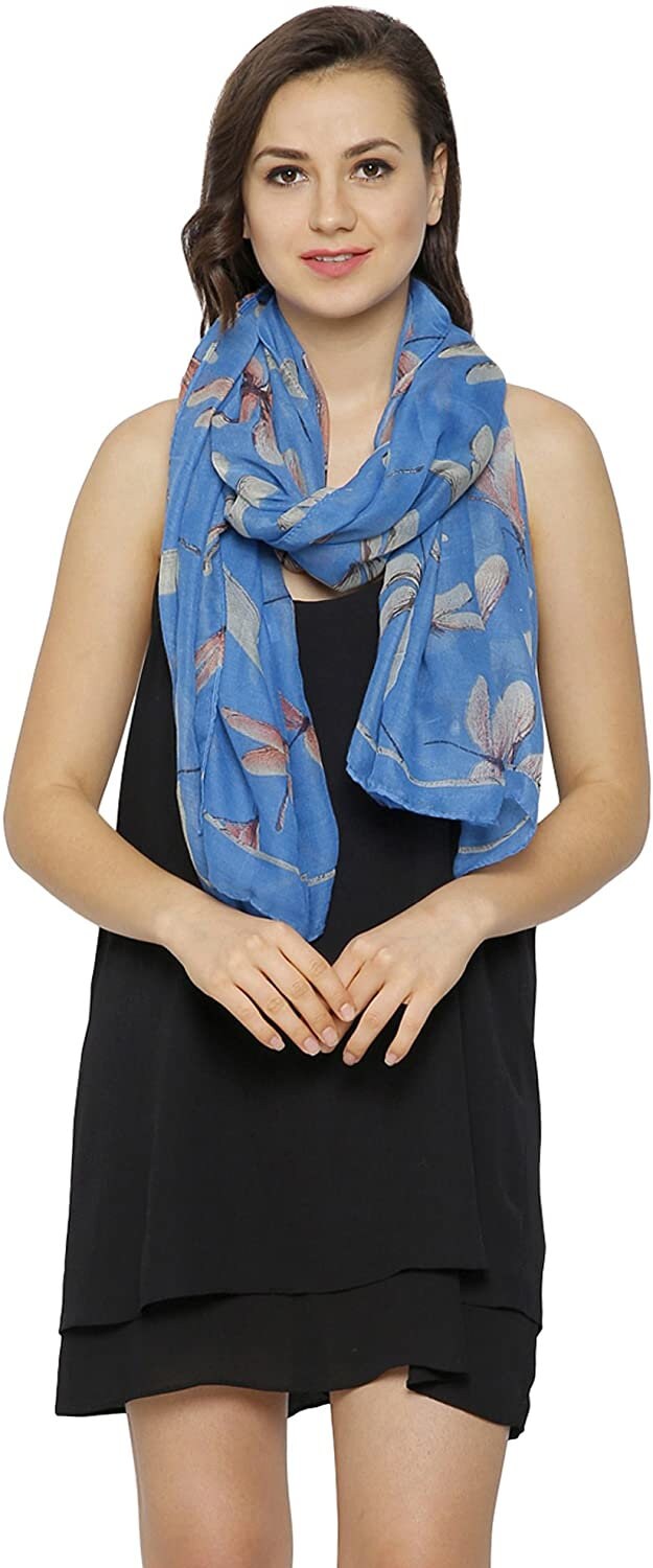 World of shawls Dragonfly Print Women's Scarf Large Size