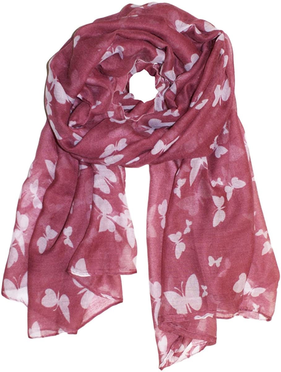 Butterfly Print Scarf, Wrap, Sarong, shawls Ladies Women Girls Celebrity Style Christmas Gift