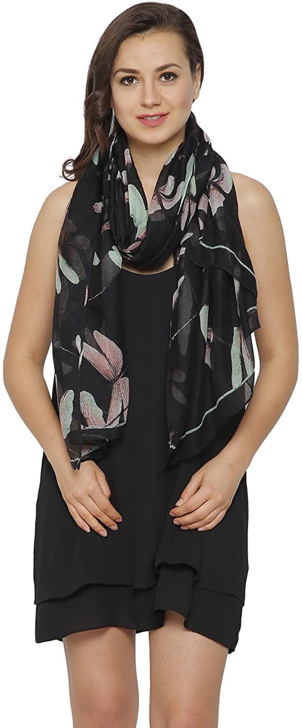World of shawls Dragonfly Print Women's Scarf Large Size