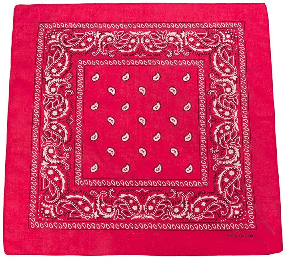 World of Shawls Cotton Paisley Bandanas Headband Scarf Print, Fashion Hair Accessory, Sports, Multifunctional