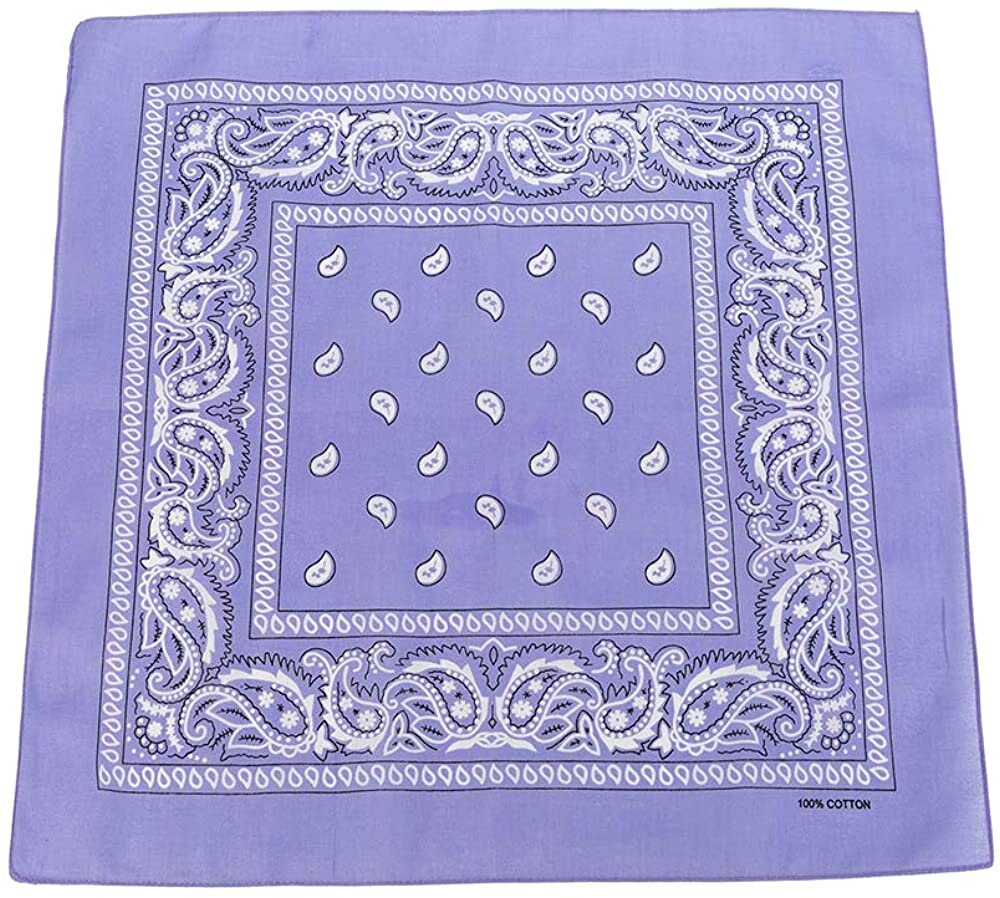 World of Shawls Cotton Paisley Bandanas Headband Scarf Print, Fashion Hair Accessory, Sports, Multifunctional