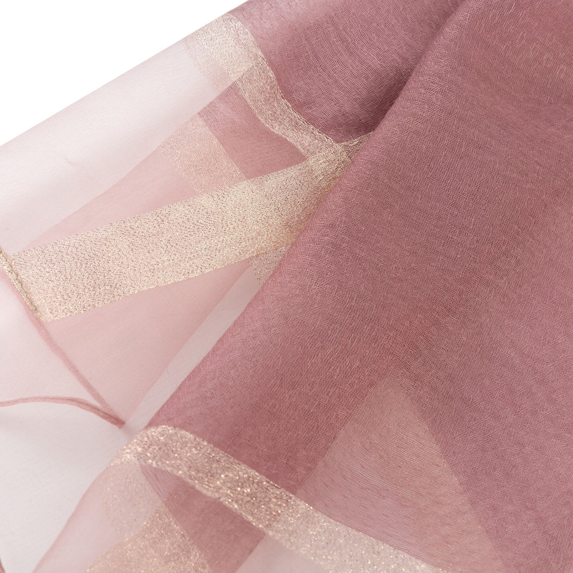 Sheer Classy Elegant Scarf Wrap Ideal for Party Event Occasion Gift - Lavender / Gold