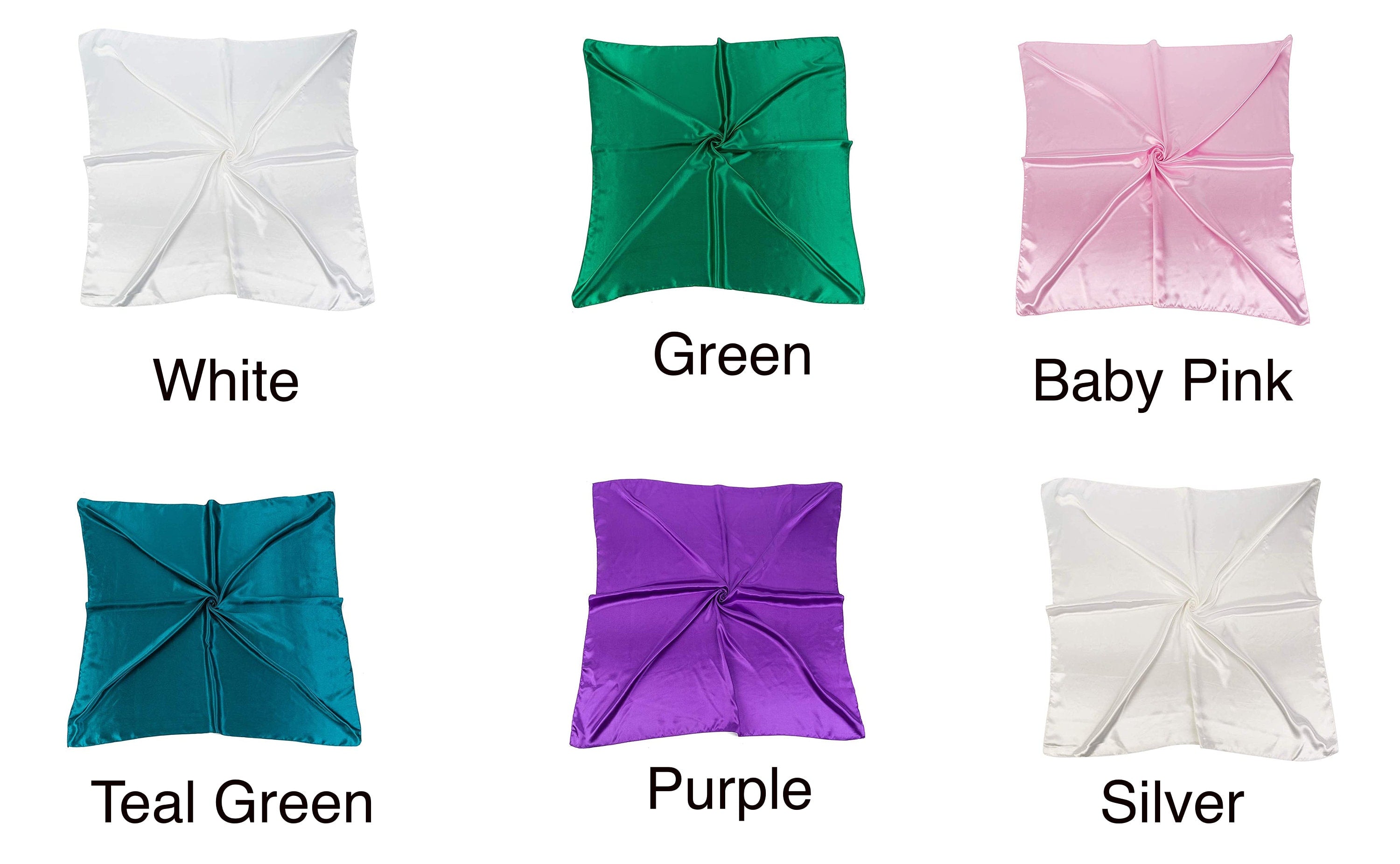 Satin Silk Square Large 90 cm X 90 cm Plain Nautical Head Neck Best Gift for Your Loved Ones Scarf Wrap
