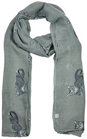 Girls Ladies Women Cute Cats Print Scarf Wraps Shawl Soft Scarves Maxi