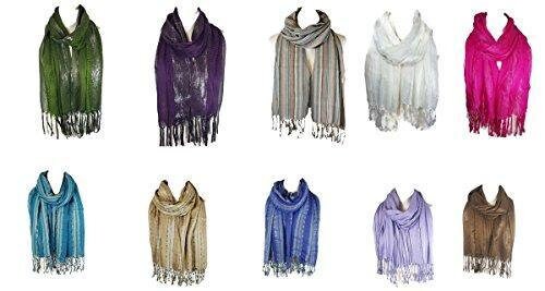 New Unisex Ladies Womens Mens Celebrity Style Stripes Scarf Scarves Clearance Sale