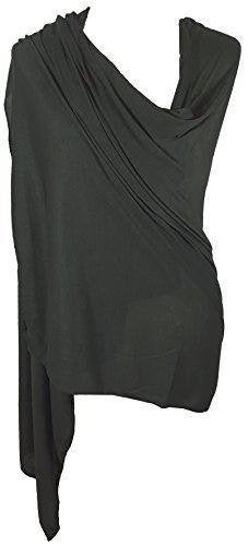 Ladies Jersey Scarf Wrap Stole Warm Soft Stretchy