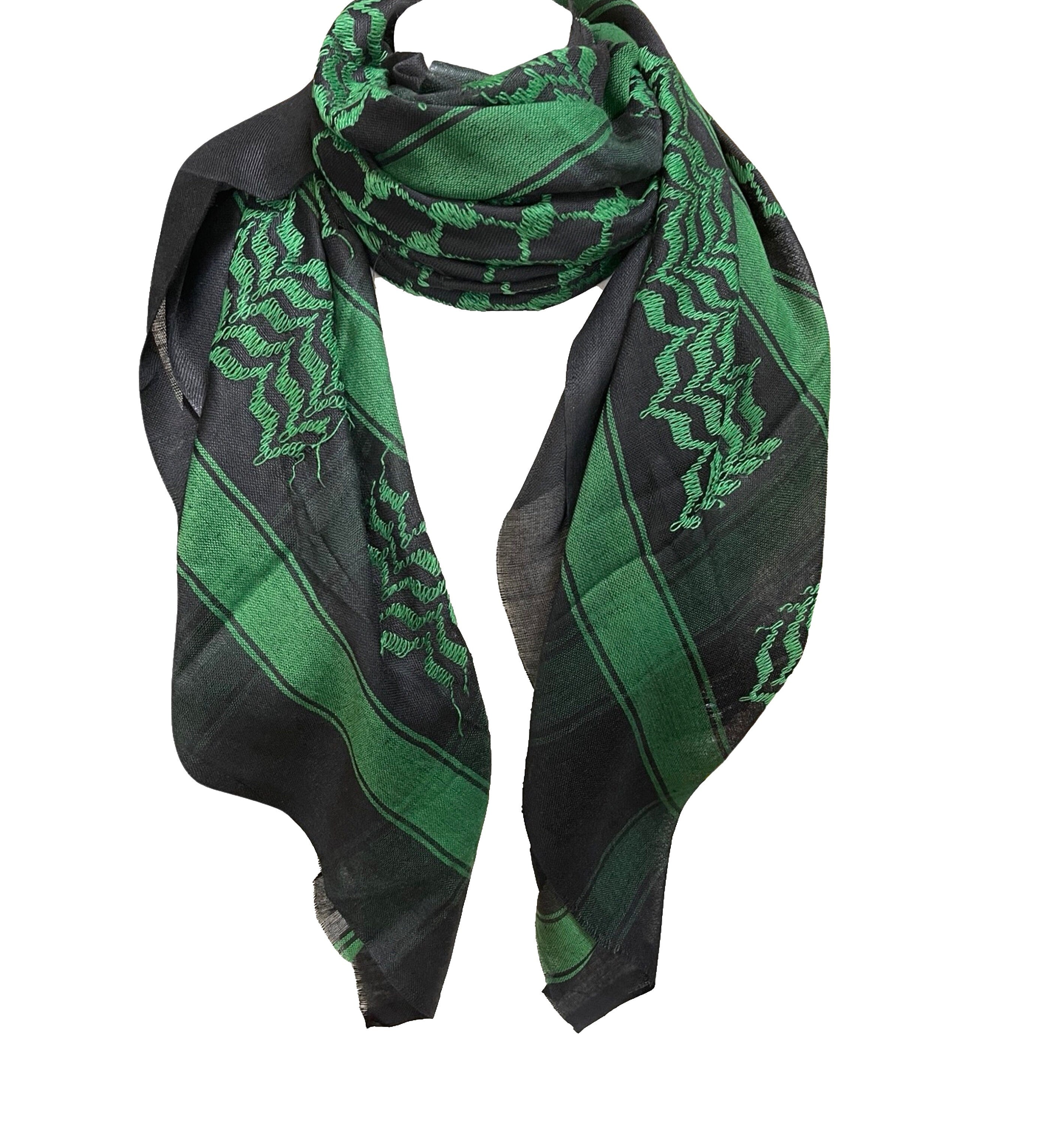 Scarf Military Shemagh Desert Palestinian Arafat Tactical Desert Keffiyeh Head Neck Cotton Arab Wrap without Tassel