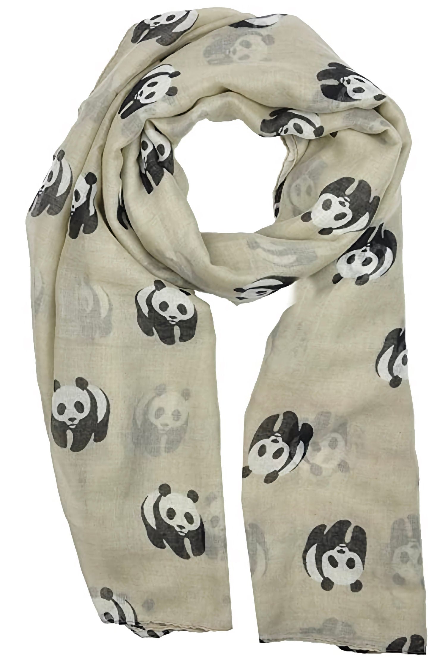 New Ladies Women Celebrity Style Panda Print Long Scarf Scarves Maxi Sarong Sale