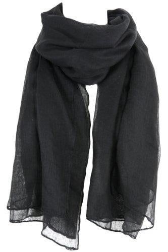 Large Rectangular Shawl Scarf Sarong - Lightweight Linen Like Feel - 70'' X 42''