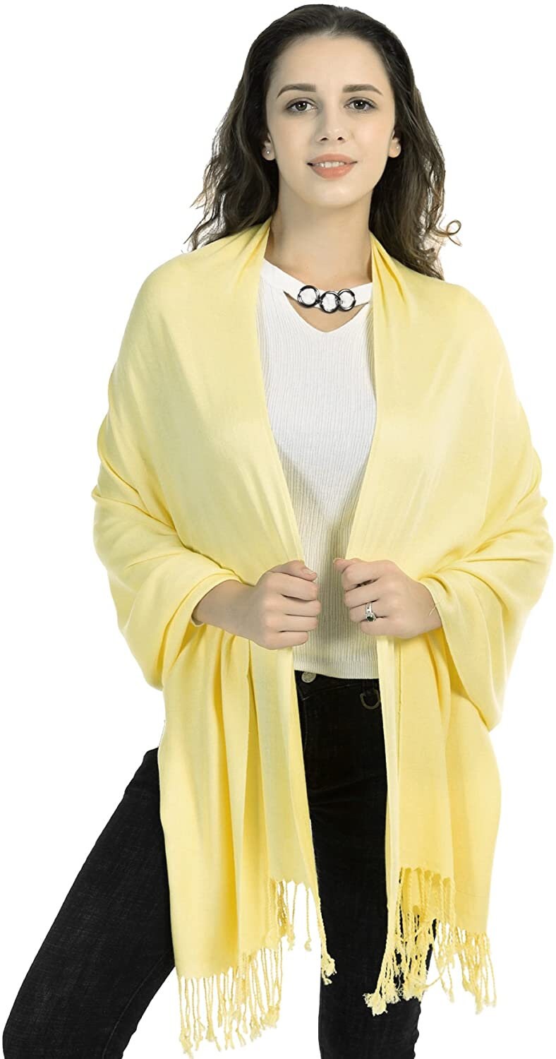 Ultra Smooth Cashmere Feel Soft Pashmina Style Wrap Scarf