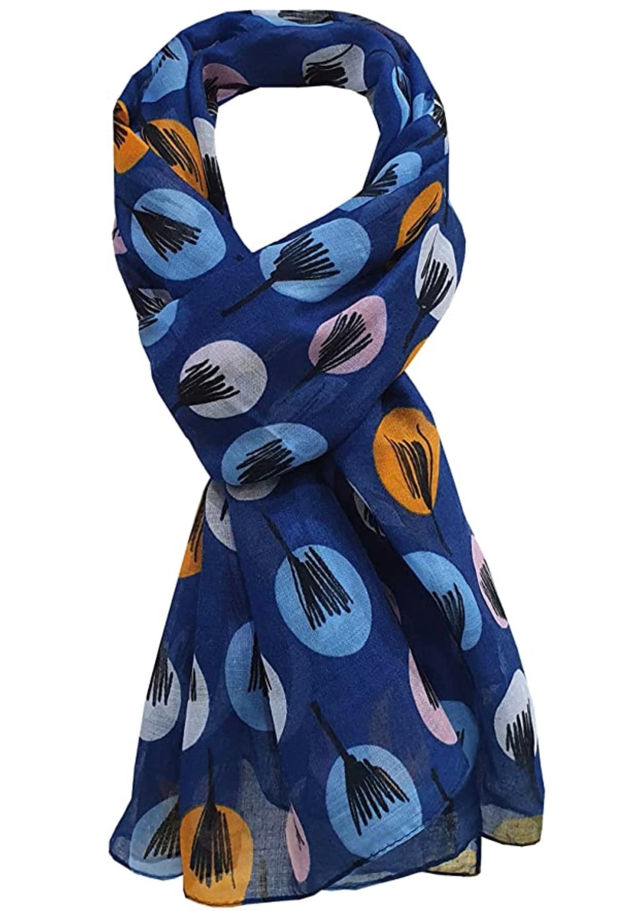 Ladies Womens Sketch Tree Print Scarf Scarves Maxi Sarong